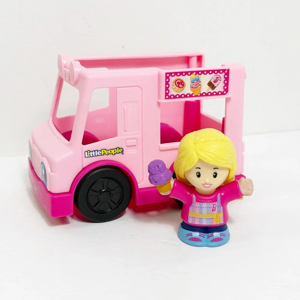 Fisher-Price Little People Barbie Ice Cream Truck Pink Playset Toy